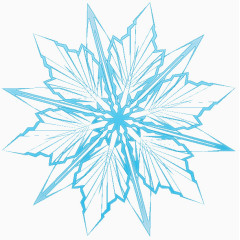 蓝色雪花