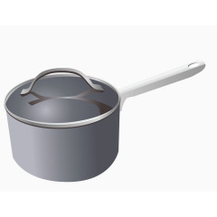 矢量厨房用品汤锅