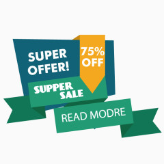 矢量折扣促销英文排版