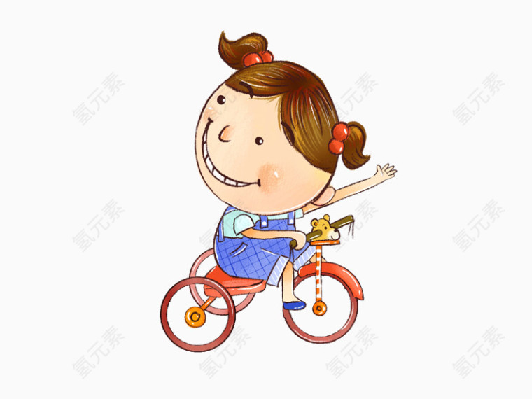 骑自行车的女孩