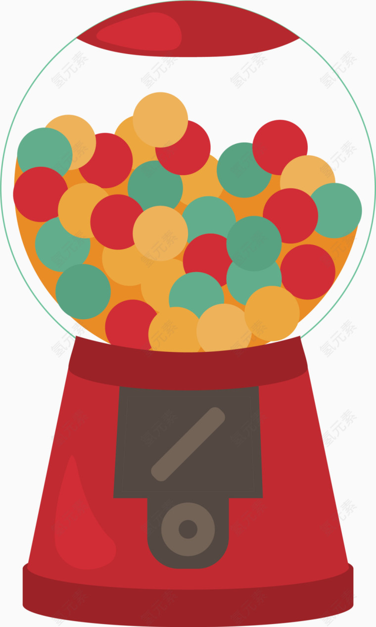 摇奖机png矢量素材
