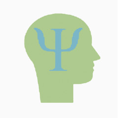 矢量心理学人像面扣素材