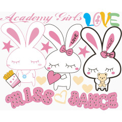 可爱小兔子卡通