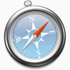 蓝底指南针