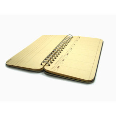 泛黄的线圈日记本