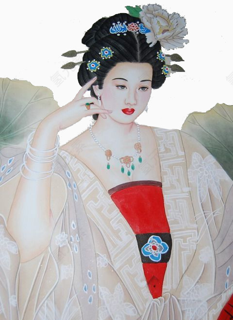 古典风韵贵妇图