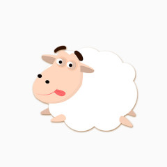 卡通小绵羊元素免费下载