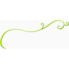 清新绿色藤蔓长条