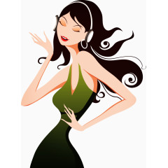 矢量女士图片