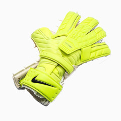 黄色冬季保暖发光手套