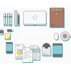 可爱PPT配图扁平化素材