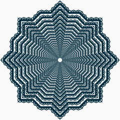 矢量湖蓝花边重复