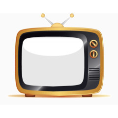 老式黄色电视