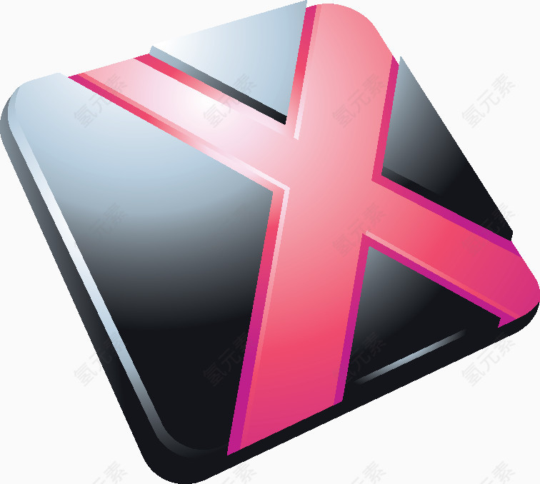 金属质感logo
