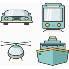 火车轮船小汽车