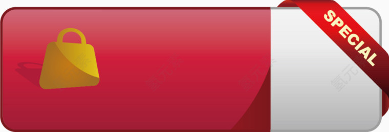 标识框，淘宝素材，红色，网页类元素
