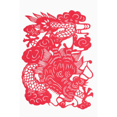 龙纹剪纸