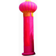 红色中国风充实气球海报背景