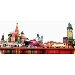 童趣迪士尼旅行景点素材