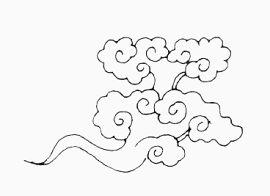 创意古典水墨祥云