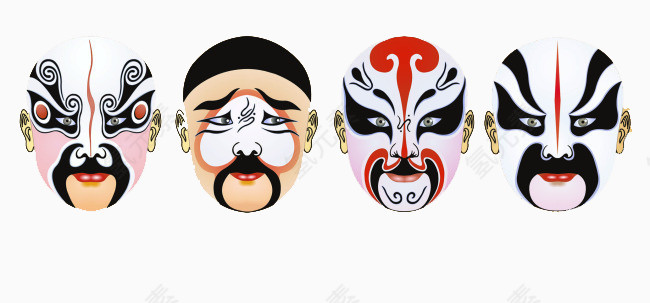 中国特色京剧脸谱