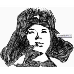 素描英雄人物雷锋