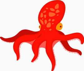 卡通海洋生物矢量素材