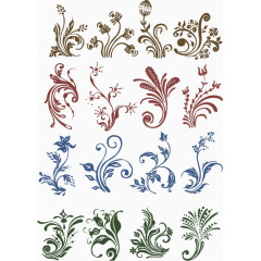 缤纷多彩时尚底纹花纹潮流元素