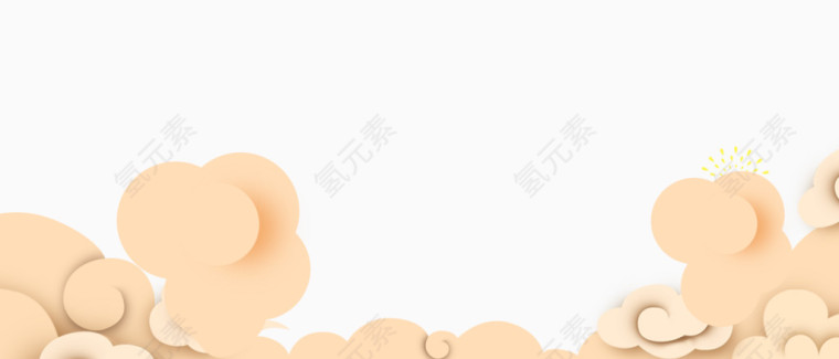 动感手工福气的云朵
