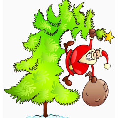 树上的圣诞老人