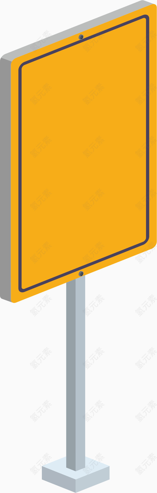 时尚立体路标指示牌矢量素材