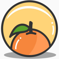 创意圆形常见水果