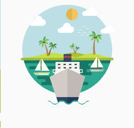 旅行海报图案元素