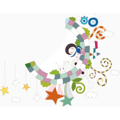 人物卡通漫画海报素材