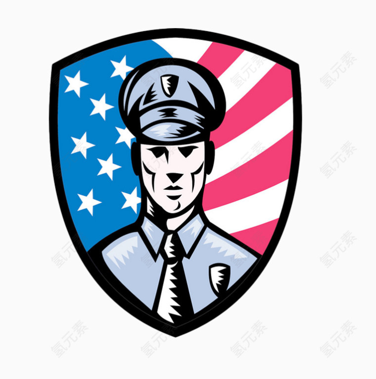 美国警察素材图片