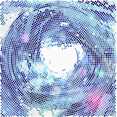 梦幻蓝色流线炫目背景矢量