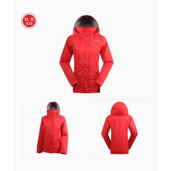 冲锋衣裤浅绿色长袖北面