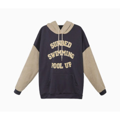 宽松拼接假两件外套