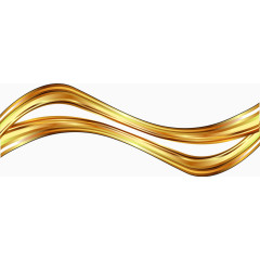 矢量金色曲线
