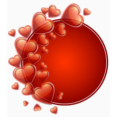 闪亮爱心背景图片