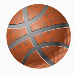 黄色质感条纹篮球