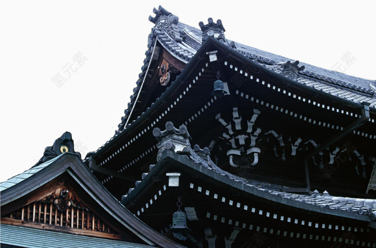 中式屋檐装饰建筑