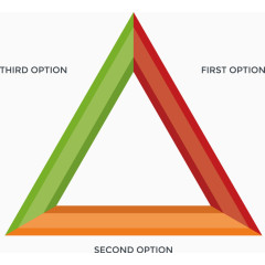 矢量创意设计三角形目录图