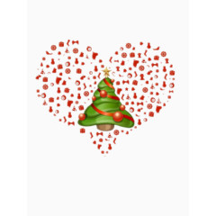 爱心圣诞树