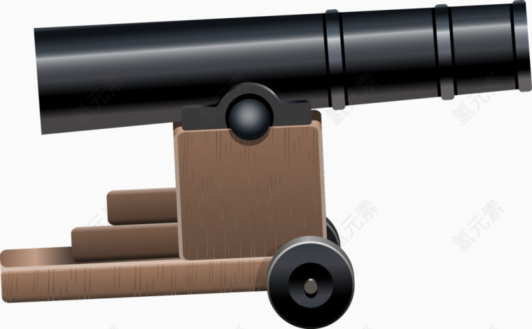 金属材质大炮矢量素材免费下载