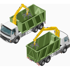 矢量交通运输工程机械汽车货车