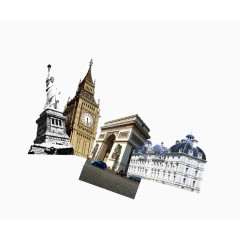 唯美中国风复古城市建筑