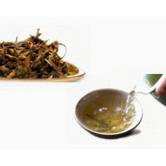 茶叶和茶杯