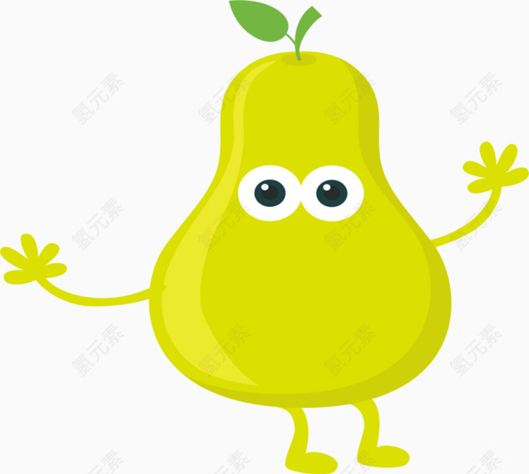 可爱卡通梨