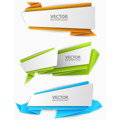 折纸彩色边际对话框